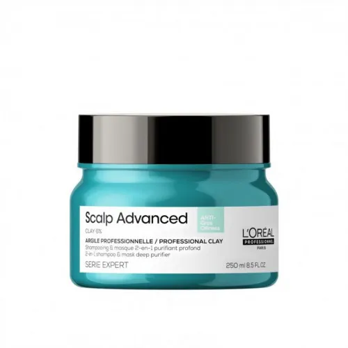 L'Oréal Professionnel Scalp Advanced Anti-Oiliness 2-In-1 Deep Purifier Clay 250ml