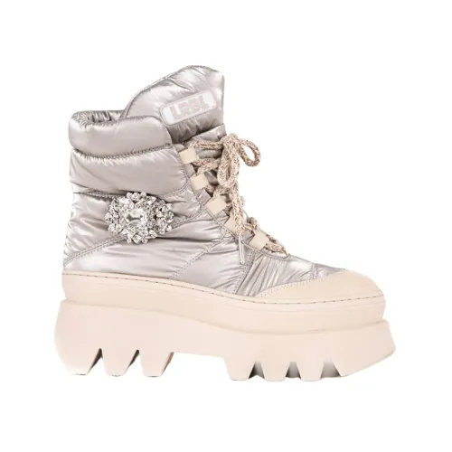 Loriblu , Winter Beige Ankle Boots ,Beige female, Sizes: