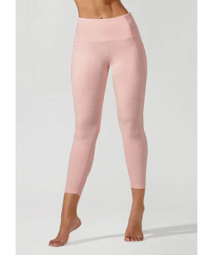 Lorna Jane Womens All Day Booty Ankle Biter Tight in Dark Dusty Pink Spandex