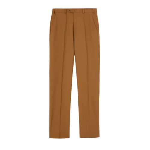 Loro Piana , Classic Wool Trousers ,Brown male, Sizes:
