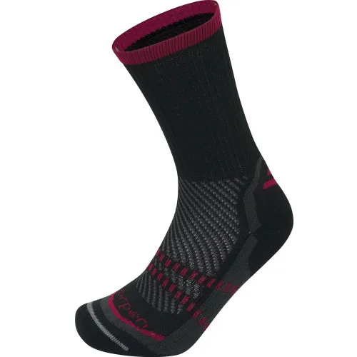 Lorpen T2 Trekking Thermalite Sock: Black/Dark Red: XL