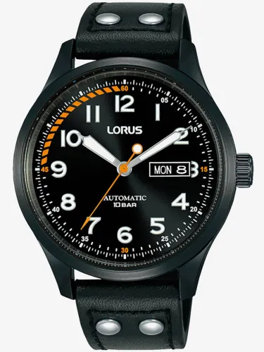 Lorus Mens Sports Automatic Black Watch RL461AX9