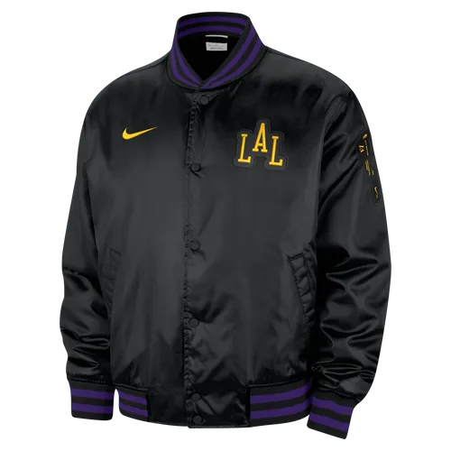 Los Angeles Lakers 2023/24 City Edition Men's Nike NBA Jacket - Black - Polyester