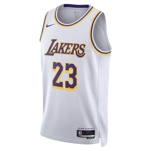 Los Angeles Lakers Association Edition 2022/23 Men's Nike Dri-FIT NBA Swingman Jersey - White - Polyester