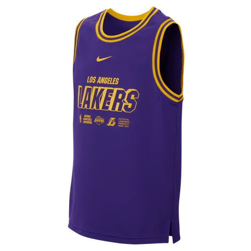 Los Angeles Lakers Courtside Older Kids' (Boys') Nike Dri-FIT DNA NBA Tank Top - Purple - Polyester