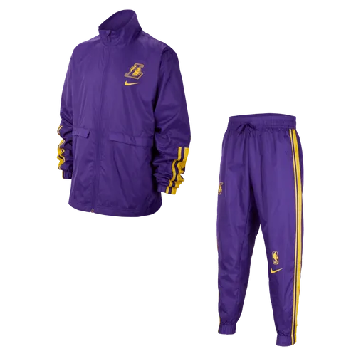 Los Angeles Lakers Courtside Older Kids' (Boys') Nike NBA Tracksuit - Purple - Polyester