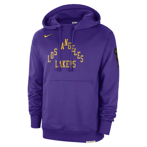 Los Angeles Lakers Standard Issue 2023/24 City Edition Men's Nike NBA Courtside Hoodie - Purple - Cotton