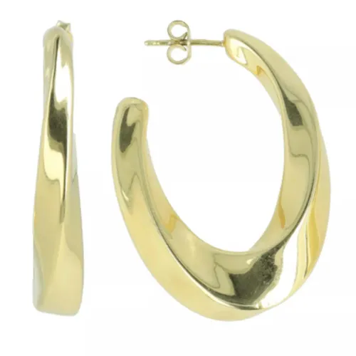 LOTT.gioielli Earrings - CL Earring Curved Creole M - gold - Earrings for ladies