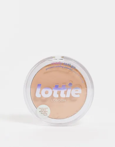 Lottie London Ready Set Go Pressed Powder - Warm Translucent-Clear