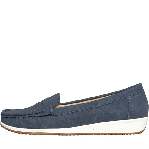 Lotus Womens Durante Loafers Blue