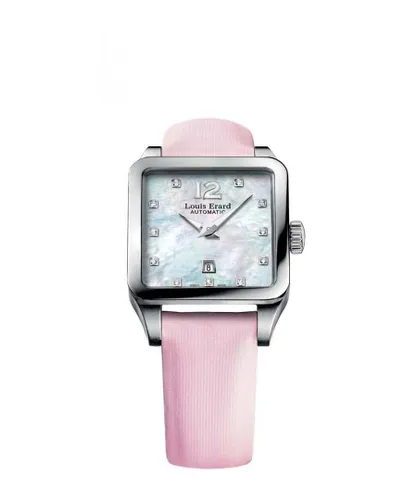 Louis Erard : Womens Emotion Mother Of Pearl Watch - Pink Satin - One Size