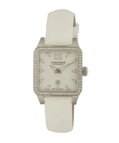 Louis Erard : Womens Emotion White Watch Leather - One Size