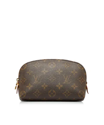 Louis Vuitton Pre-owned Womens Vintage Monogram Cosmetic Pouch Brown Canvas (archived) - One Size