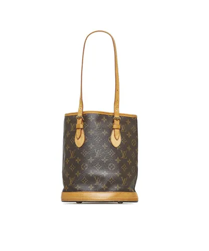 Louis Vuitton Pre-owned Womens Vintage Monogram Petit Bucket Brown Canvas (archived) - One Size