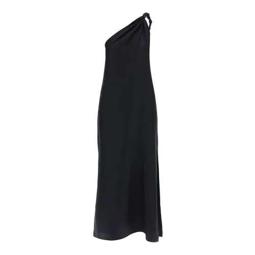 Loulou Studio , Adela Silk One-Shoulder Maxi Dress ,Black female, Sizes: