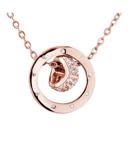Lova - Lola Van Der Keen Womens Necklace - Like a Star Collection - Pink Sterling Silver - One Size