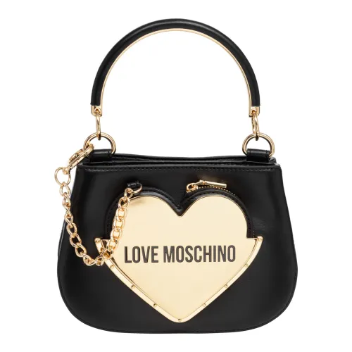 Love Moschino , Baby Heart Handbag ,Black female, Sizes: ONE SIZE