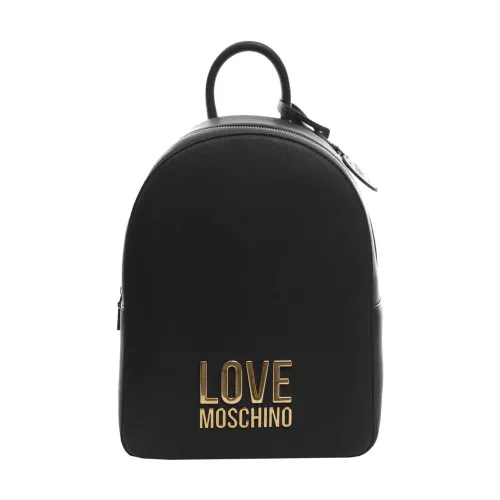 Love Moschino , Black Synthetic Backpack for Women ,Black female, Sizes: ONE SIZE