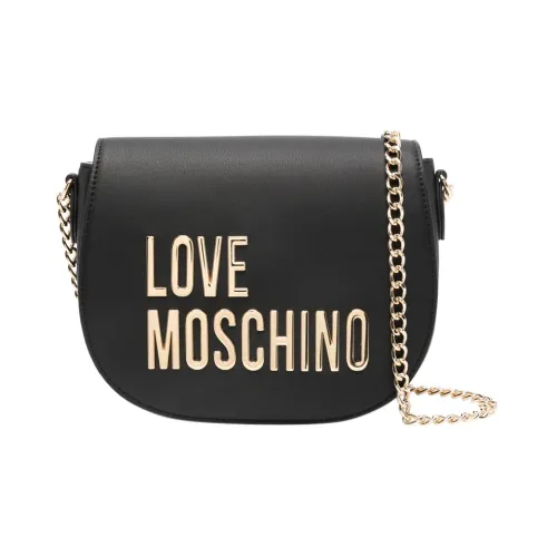 Love Moschino , Black Synthetic Shoulder Bag ,Black female, Sizes: ONE SIZE