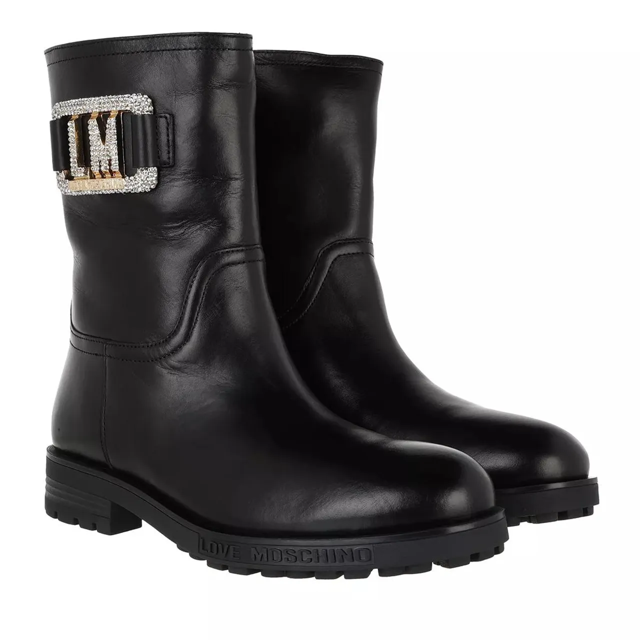 Love Moschino Boots & Ankle Boots - St Ttod Gommac40 Vitello - black - Boots & Ankle Boots for ladies