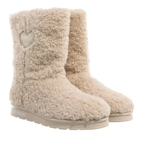 Love Moschino Boots & Ankle Boots - St.Ttod.Winter30 Curly Pl - beige - Boots & Ankle Boots for ladies