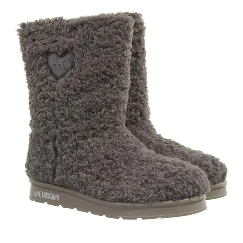 Love Moschino Boots & Ankle Boots - St.Ttod.Winter30 Curly Pl Grigio - grey - Boots & Ankle Boots for ladies