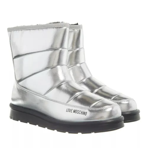 Love Moschino Boots & Ankle Boots - St.Ttod.Winter30 Soft Pu - silver - Boots & Ankle Boots for ladies