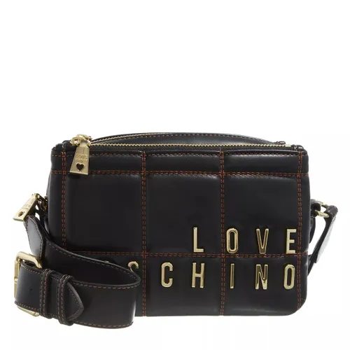 Love Moschino Crossbody Bags - Embroidery Quilt - black - Crossbody Bags for ladies