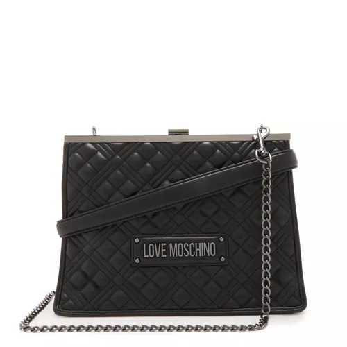 Love Moschino Crossbody Bags - Love Moschino Quilted Bag Schwarze Umhängetasche J - black - Crossbody Bags for ladies