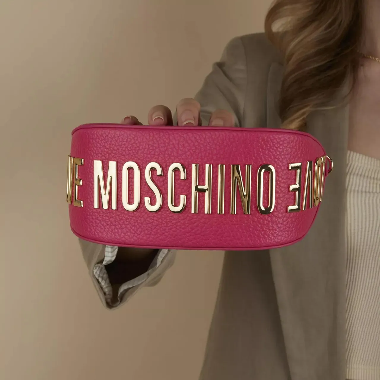 Love Moschino Crossbody Bags - Love Moschino Rosa Handtasche JC4019PP1HLT0615 - rose - Crossbody Bags for ladies