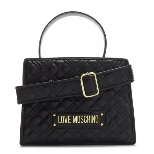 Love Moschino Crossbody Bags - Love Moschino Schwarze Handtasche JC4065PP1HLA0000 - black - Crossbody Bags for ladies