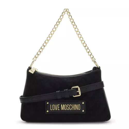 Love Moschino Crossbody Bags - Love Moschino Schwarze Umhängetasche JC4135PP1HLB1 - black - Crossbody Bags for ladies