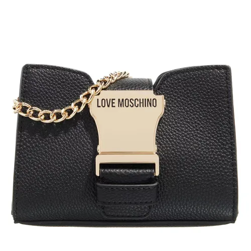 Love Moschino Crossbody Bags - Safety Leather - black - Crossbody Bags for ladies