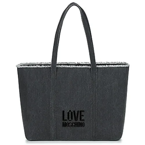 Love Moschino  DENIM JC4321PP0I  women's Shopper bag in Grey