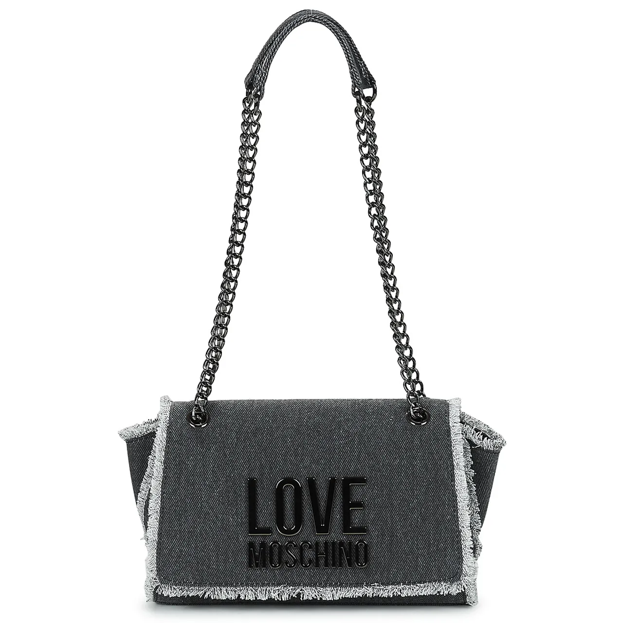 Love Moschino  DENIM JC4371PP0I  women's Shoulder Bag in Grey