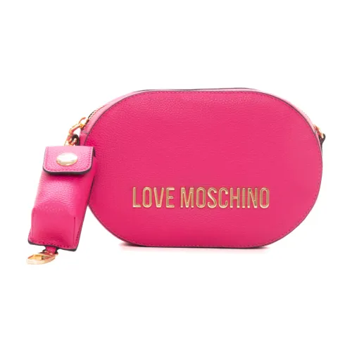 Love Moschino , Fashion-forward Small Shoulder Bag ,Pink female, Sizes: ONE SIZE