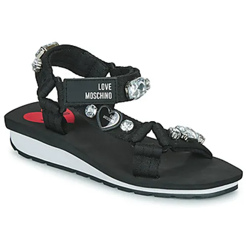 Love Moschino  FLOW LOVE  women's Sandals in Black