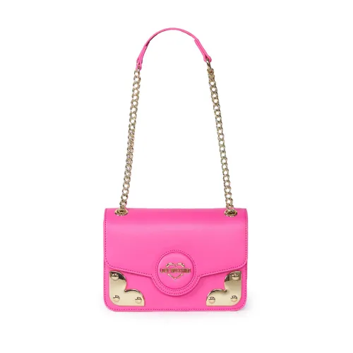Love Moschino , Fuchsia Eco-Leather Crossbody Bag ,Pink female, Sizes: ONE SIZE