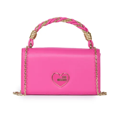 Love Moschino , Fuchsia Eco-leather Crossbody Bag ,Pink female, Sizes: ONE SIZE