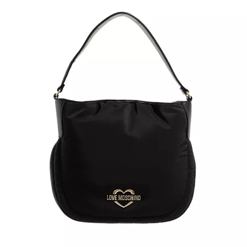 Love Moschino Hobo Bags - Borsa Nylon Pu - black - Hobo Bags for ladies
