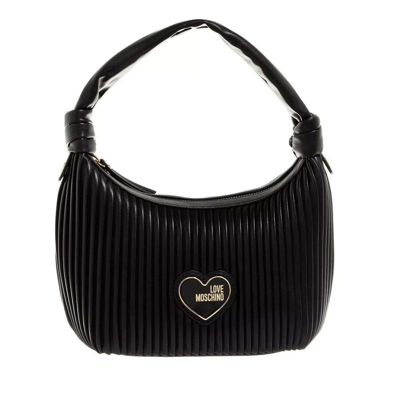 Love Moschino Hobo Bags - Pleated - black - Hobo Bags for ladies