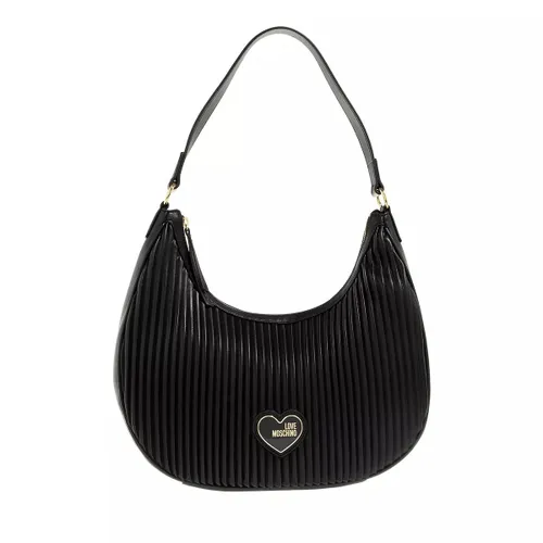 Love Moschino Hobo Bags - Pleated - black - Hobo Bags for ladies