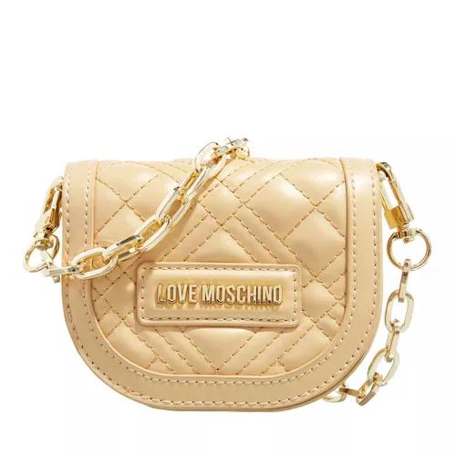 Love Moschino Hobo Bags - Quilted Bag - gold - Hobo Bags for ladies