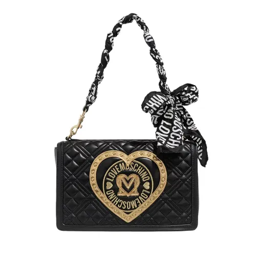 Love Moschino Hobo Bags - Quilted Scarf - black - Hobo Bags for ladies