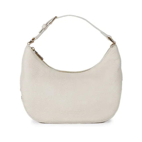 Love Moschino , Ivory Mezzaluna Eco-Leather Shoulder Bag ,White female, Sizes: ONE SIZE