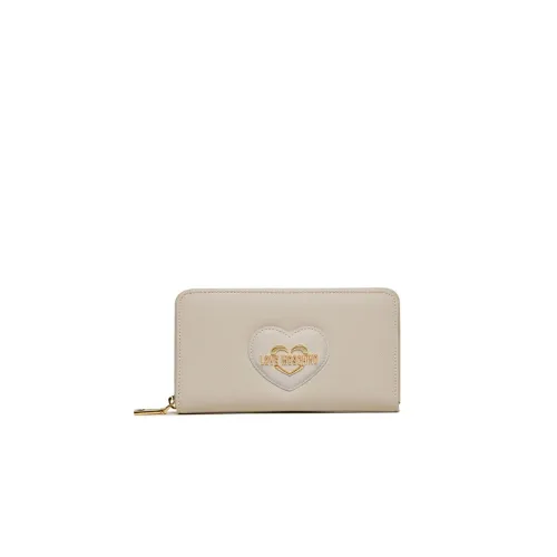 Love Moschino , Ivory Wallets ,Beige female, Sizes: ONE SIZE