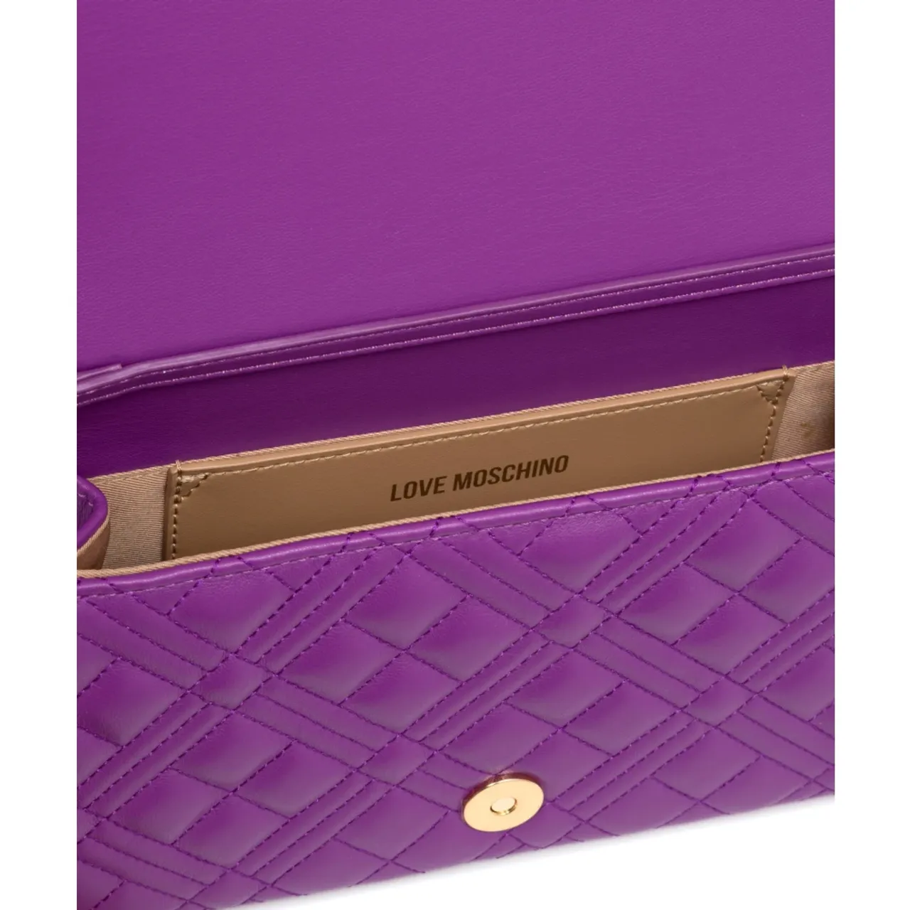 Love Moschino , Lettering Logo Wallet ,Purple female, Sizes: ONE SIZE