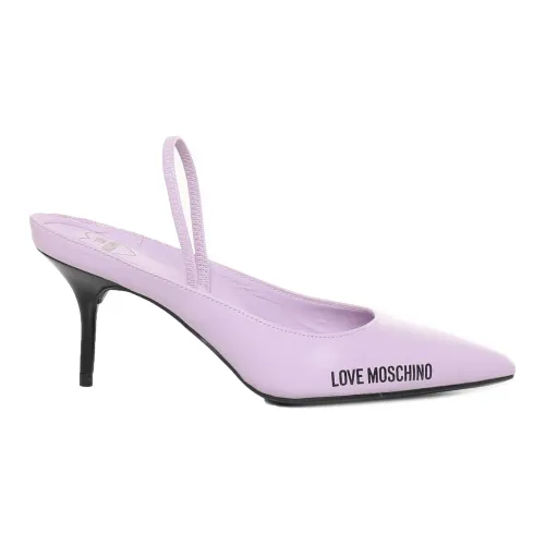 Love Moschino , Lilac Heeled Mules ,Purple female, Sizes: