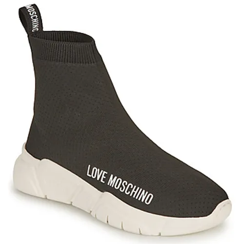 Love Moschino  LOVE MOSCHINO SOCKS  women's Shoes (High-top Trainers) in Black