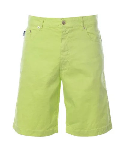 Love Moschino Mens Shorts - Green Spandex